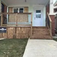 Restored and replaced front patio and stairs