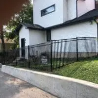 Metal security fence