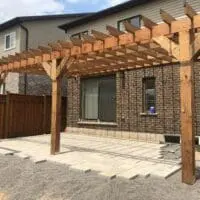 Sturdy pergola installation